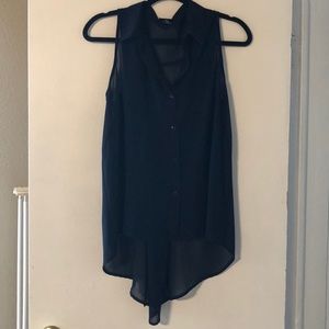 Rue 21 High Low Button-Up Tank